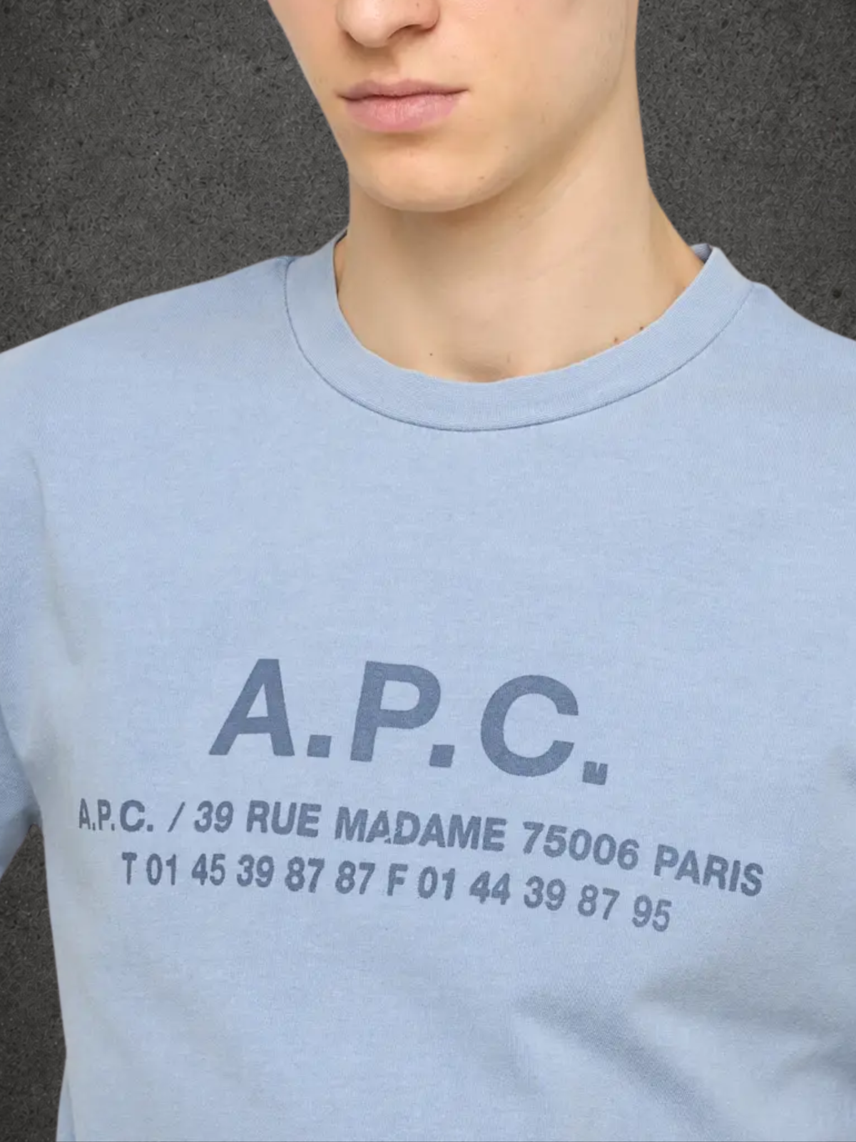 A.P.C Adresse T-Shirt azul claro