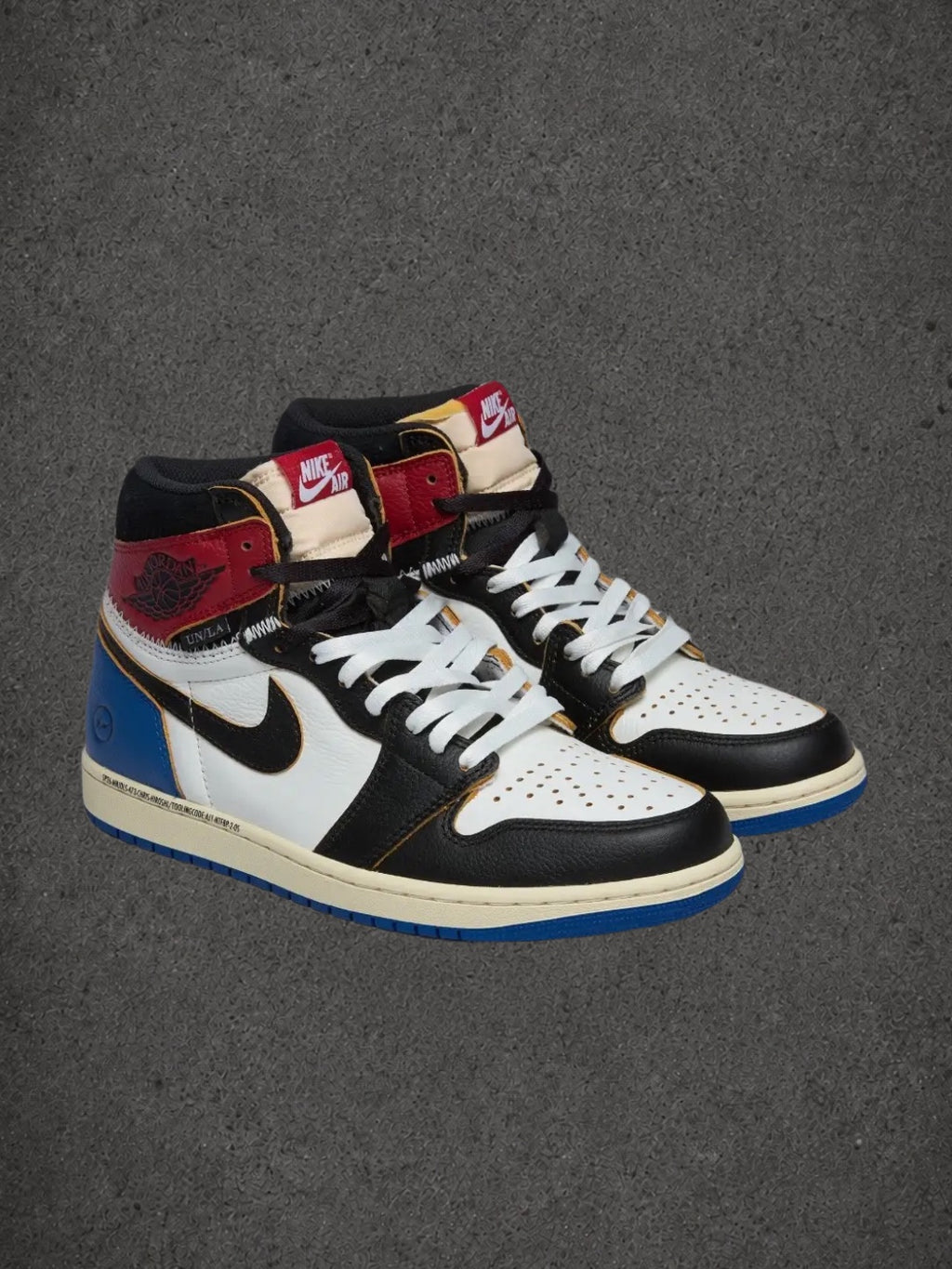 Jordan 1 Retro High OG SP Fragment x Union LA Varsity Red Sport Royal