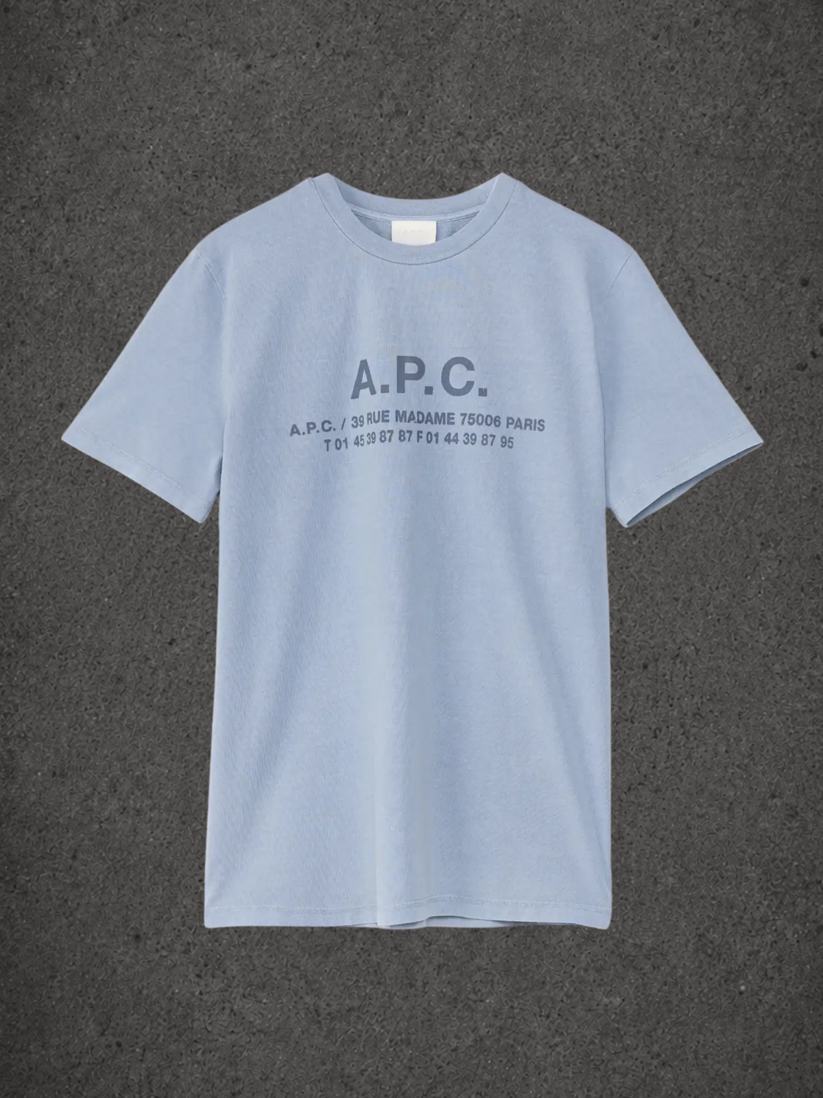 A.P.C Adresse T-Shirt azul claro - WHYDROP'S Valencia