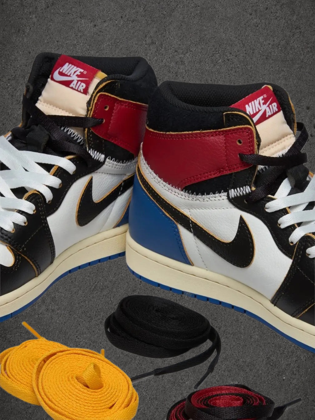Jordan 1 Retro High OG SP Fragment x Union LA Varsity Red Sport Royal