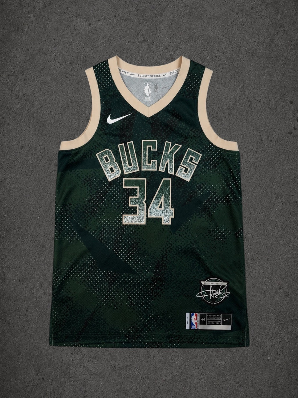 Camiseta Nike NBA Giannis antetokounmpo milwaukee Bucks Select series V5