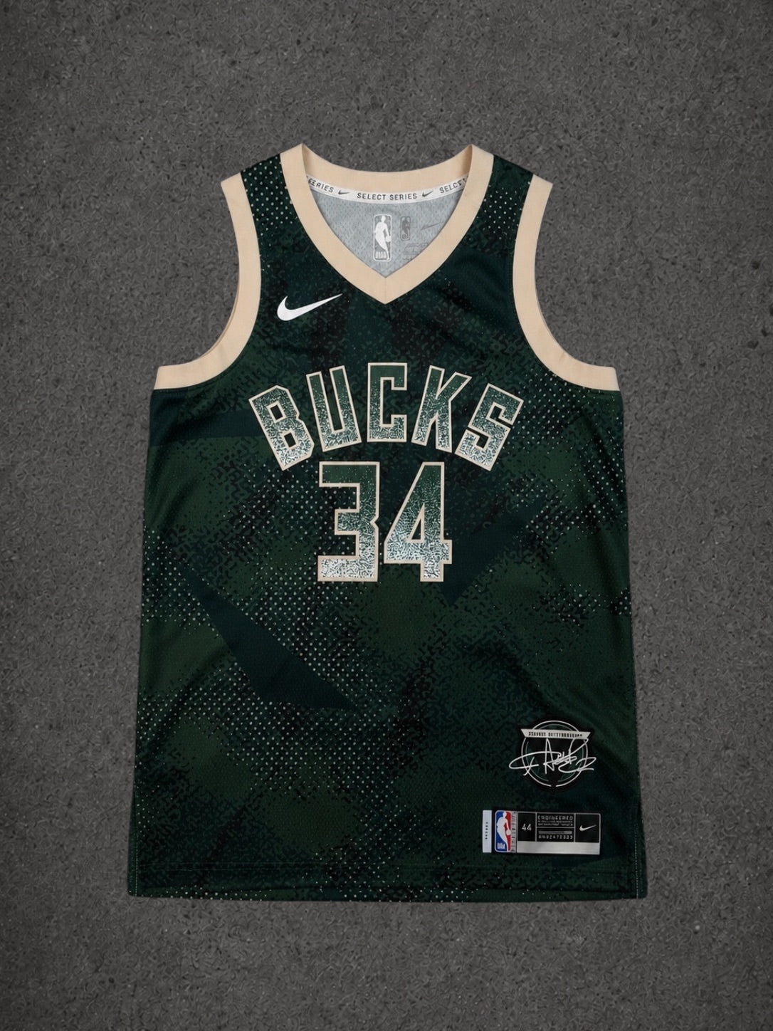 Camiseta Nike NBA Giannis antetokounmpo milwaukee Bucks Select series V5