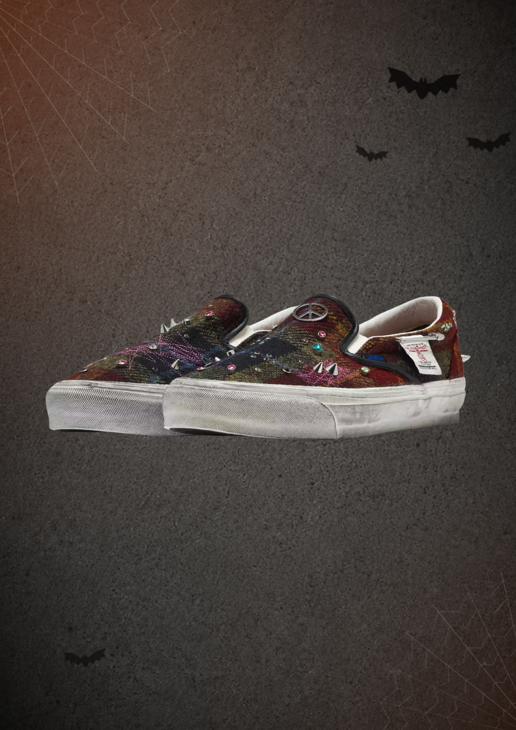 OTW by Vans Harris Tweed Slip-On “BURGUNDY”
