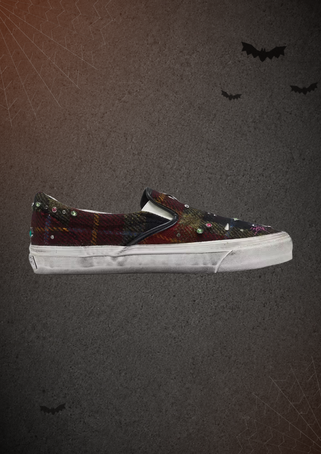 OTW by Vans Harris Tweed Slip-On “BURGUNDY”