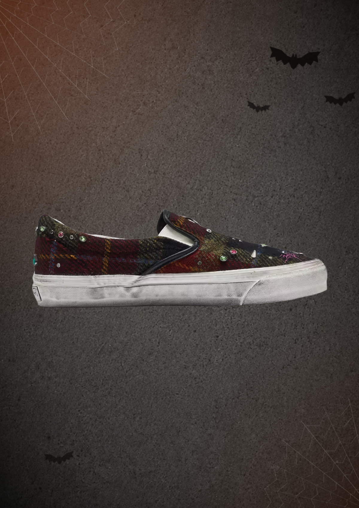 OTW by Vans Harris Tweed Slip-On “BURGUNDY”