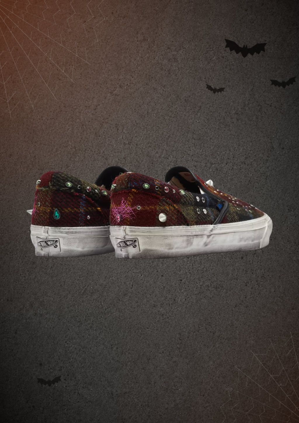OTW by Vans Harris Tweed Slip-On “BURGUNDY”