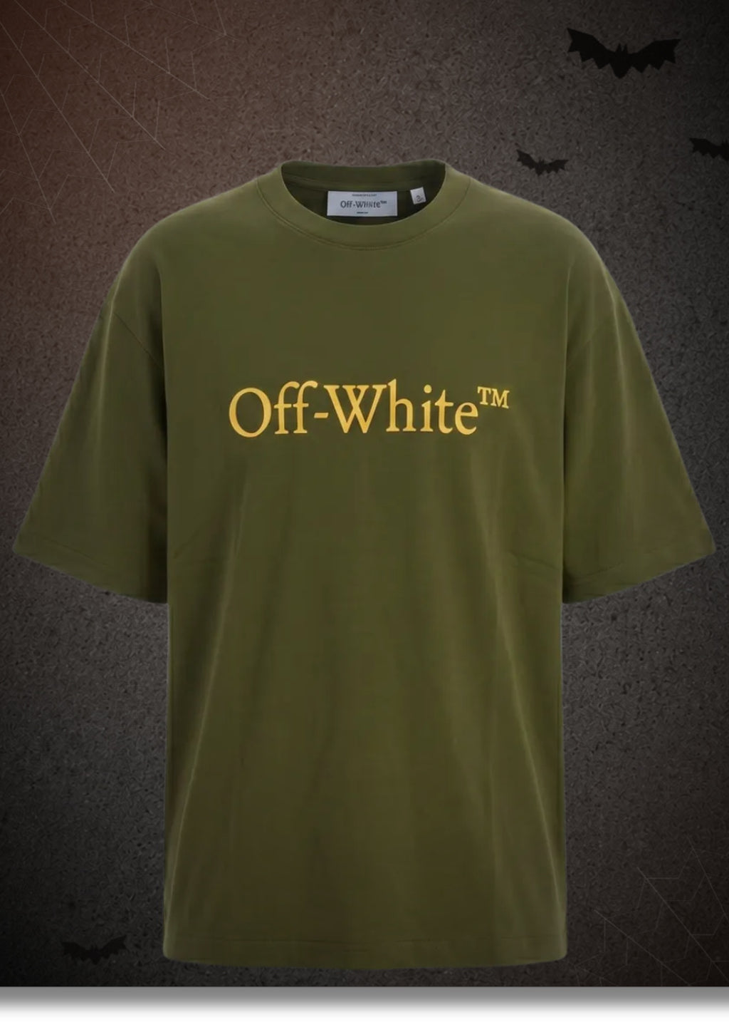 Off-White Bookish Logo Tee “OLIVE”