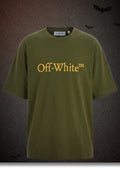 Off-White Bookish Logo Tee “OLIVE”